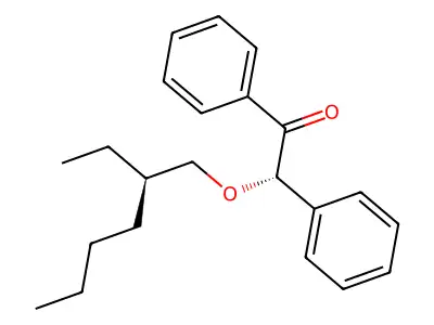 Ethanone, 2-((2-ethylhexyl)oxy)-1,2-diphenyl- structure