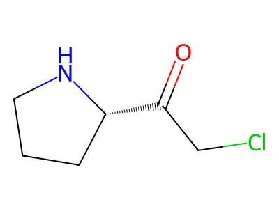 Proline chloromethyl ketone structure