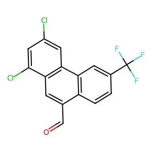 1,3-Dichloro-6-(trifluoromethyl)phenanthren-9-carboxaldehyde structure