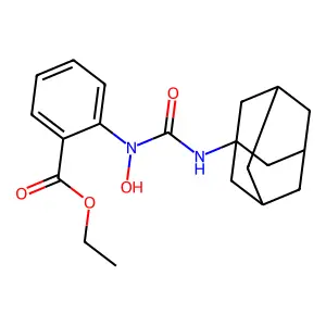 Ethyl 2-[1-adamantylcarbamoyl(hydroxy)amino]benzoate structure