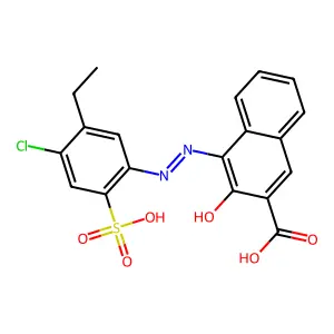 2-Naphthalenecarboxylic acid, 4-[(4-chloro-5-ethyl-2-sulfophenyl)azo]-3-hydroxy- structure