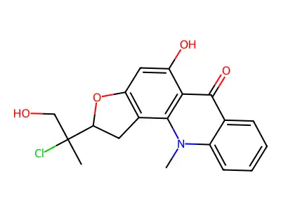 Gravacridonechlorine structure