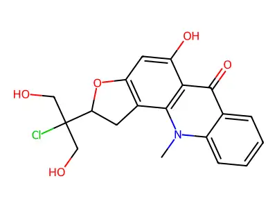 Gravacridonolchlorine structure