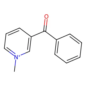 Pyridinium, 3-benzoyl-1-methyl- structure