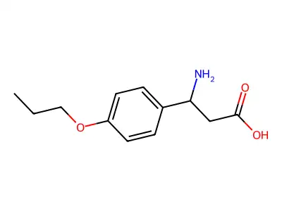 3-Amino-3-(4-propoxyphenyl)propanoic acid structure