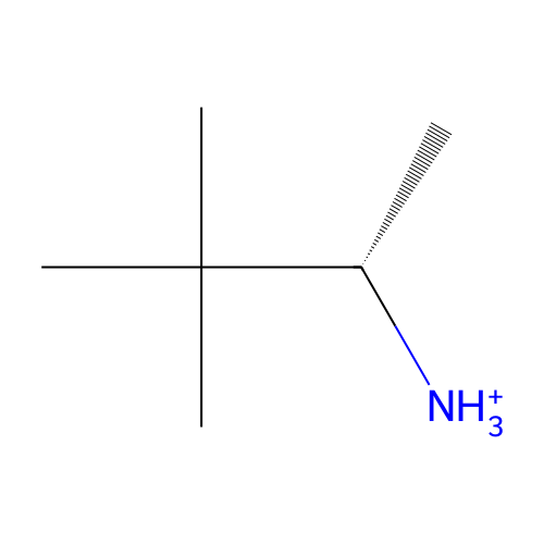 [(2S)-3,3-dimethylbutan-2-yl]azanium structure