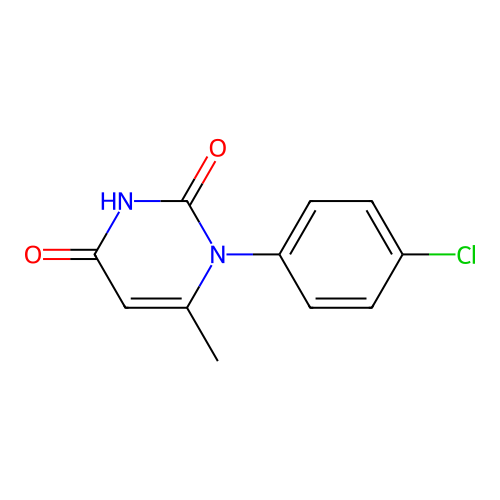 1-(4-chlorophenyl)-6-methylpyrimidine-2,4-dione structure