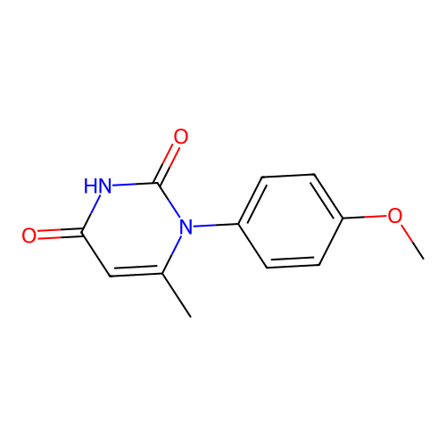 1-(4-methoxyphenyl)-6-methylpyrimidine-2,4(1H,3H)-dione structure