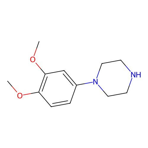 1-(3,4-Dimethoxyphenyl)piperazine structure