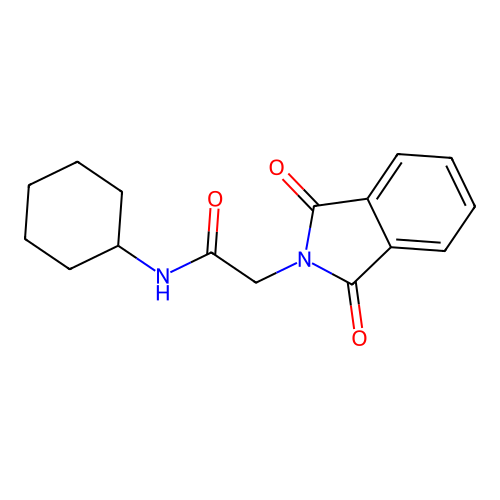 2h-Isoindole-2-acetamide, n-cyclohexyl-1,3-dihydro-1,3-dioxo- structure