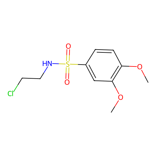 N-(2-Chloroethyl)-3,4-dimethoxybenzenesulfonamide structure