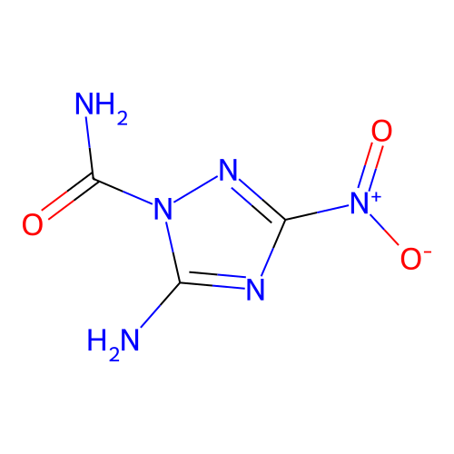 5-Amino-3-nitro-1H-1,2,4-triazole-1-carboxamide structure