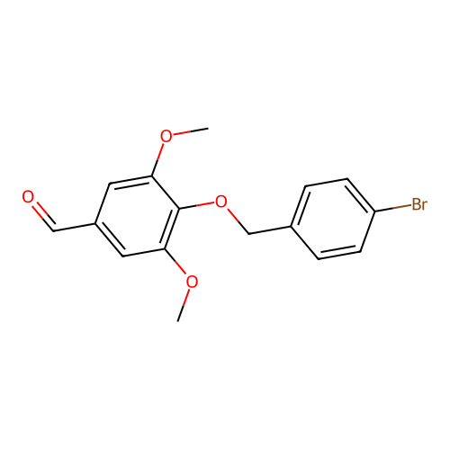 4-[(4-Bromophenyl)methoxy]-3,5-dimethoxybenzaldehyde structure