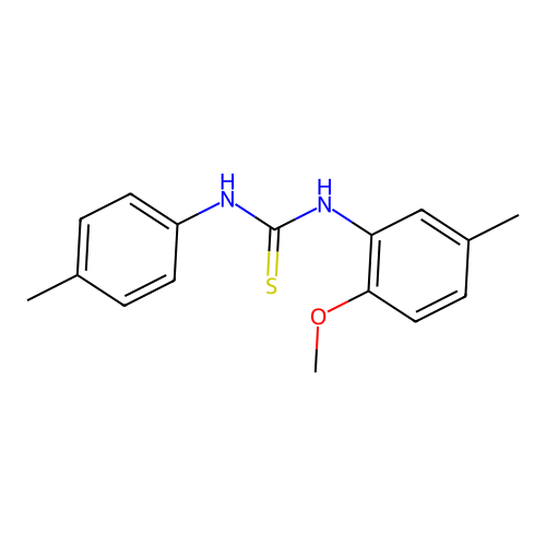 1-(2-Methoxy-5-methyl-phenyl)-3-p-tolyl-thiourea structure