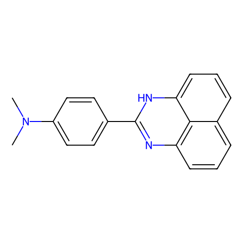 N,N-dimethyl-4-(1H-perimidin-2-yl)aniline structure