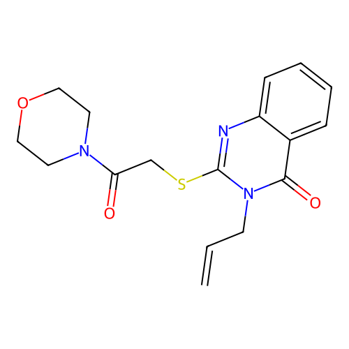 3-allyl-2-((2-morpholino-2-oxoethyl)thio)quinazolin-4(3H)-one structure