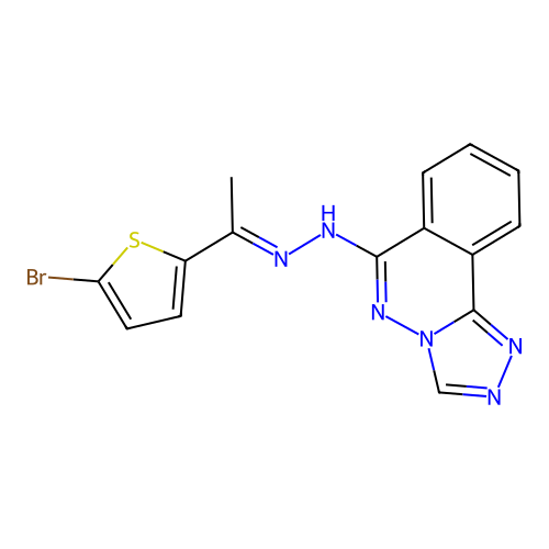 C15H11BrN6S structure