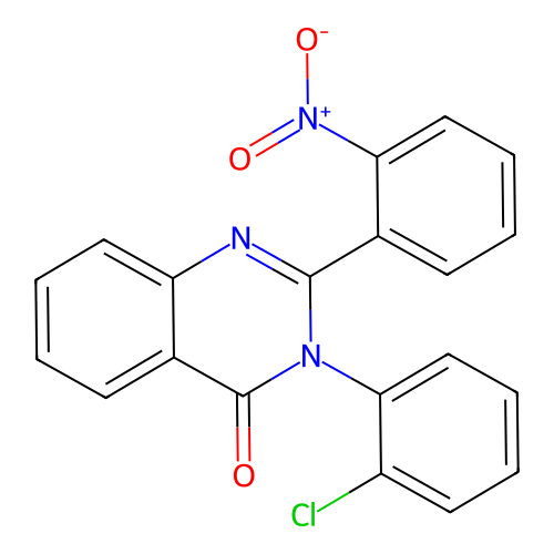 3-(2-chlorophenyl)-2-(2-nitrophenyl)quinazolin-4(3H)-one structure