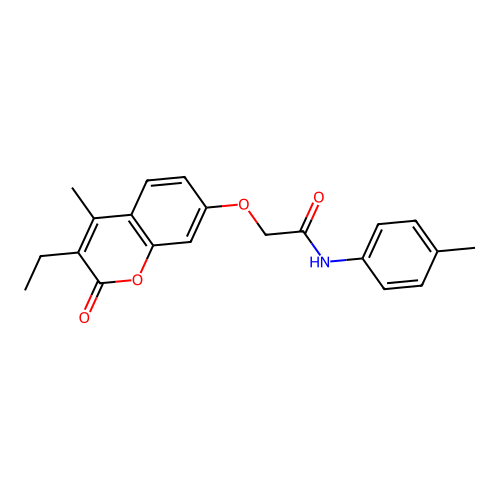 2-[(3-ethyl-4-methyl-2-oxo-2H-chromen-7-yl)oxy]-N-(4-methylphenyl)acetamide structure