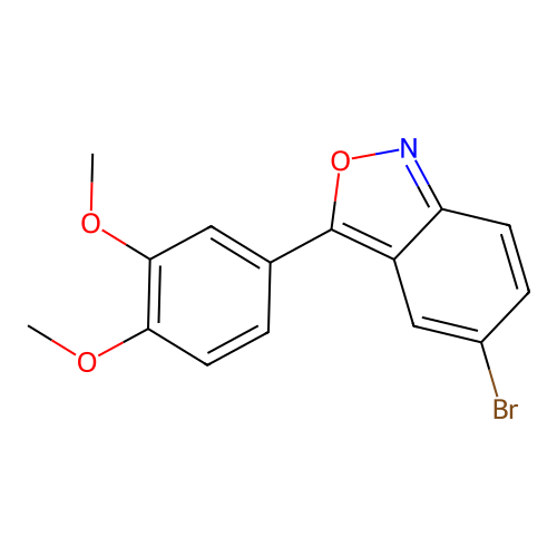 5-Bromo-3-(3,4-dimethoxyphenyl)-2,1-benzoxazole structure