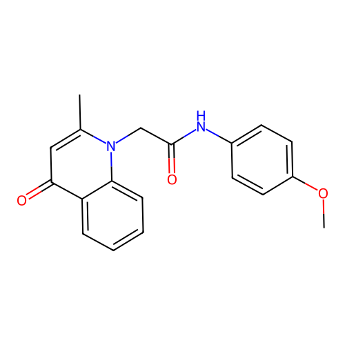 N-(4-methoxyphenyl)-2-(2-methyl-4-oxoquinolin-1(4H)-yl)acetamide structure