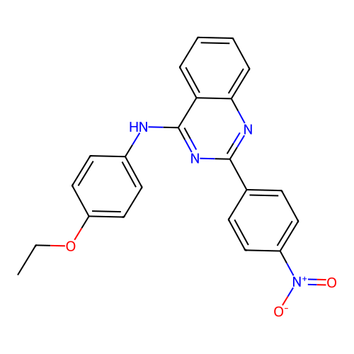 N-(4-ethoxyphenyl)-2-(4-nitrophenyl)quinazolin-4-amine structure