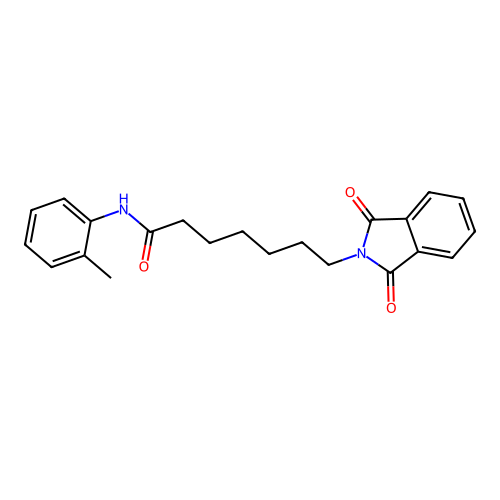 7-(1,3-dioxo-1,3-dihydro-2H-isoindol-2-yl)-N-(2-methylphenyl)heptanamide structure