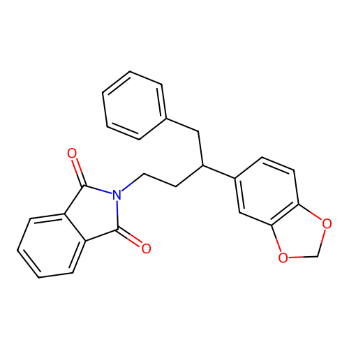 2-(3-(Benzo[d][1,3]dioxol-5-yl)-4-phenylbutyl)isoindoline-1,3-dione structure