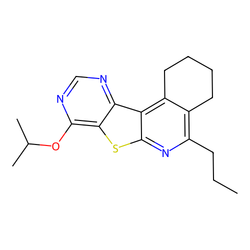8-isopropoxy-5-propyl-1,2,3,4-tetrahydropyrimido[4',5':4,5]thieno[2,3-c]isoquinoline structure