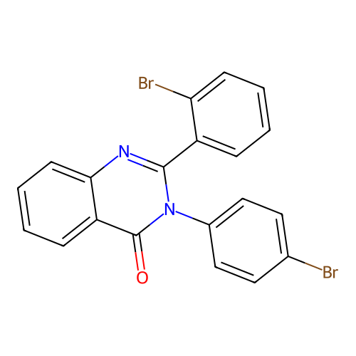 2-(2-bromophenyl)-3-(4-bromophenyl)quinazolin-4(3H)-one structure