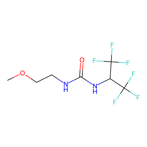 1-(1,1,1,3,3,3-Hexafluoropropan-2-yl)-3-(2-methoxyethyl)urea structure