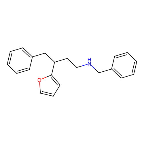 N-benzyl-3-(furan-2-yl)-4-phenylbutan-1-amine structure