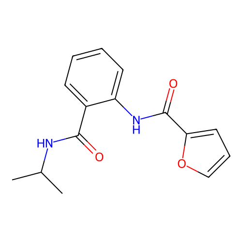 N-{2-[(isopropylamino)carbonyl]phenyl}-2-furamide structure