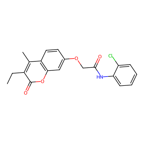 N-(2-chlorophenyl)-2-((3-ethyl-4-methyl-2-oxo-2H-chromen-7-yl)oxy)acetamide structure