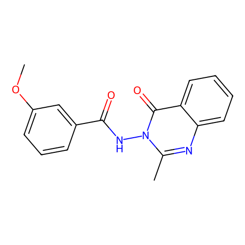 3-methoxy-N-(2-methyl-4-oxoquinazolin-3(4H)-yl)benzamide structure