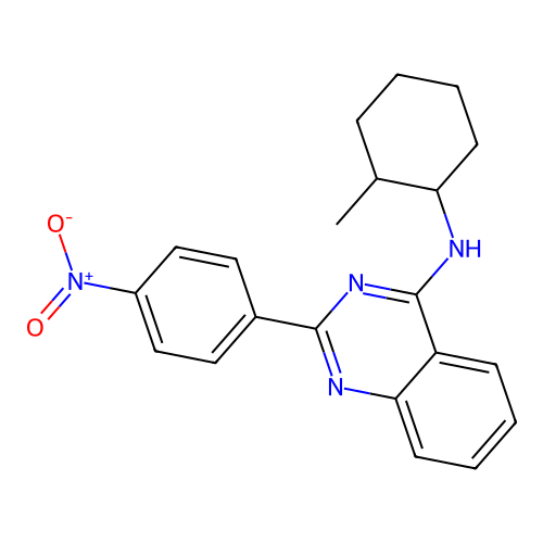 N-(2-methylcyclohexyl)-2-(4-nitrophenyl)quinazolin-4-amine structure