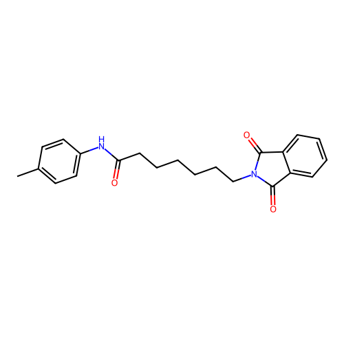 7-(1,3-dioxo-1,3-dihydro-2H-isoindol-2-yl)-N-(4-methylphenyl)heptanamide structure