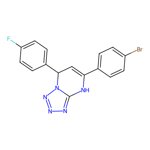 5-(4-Bromophenyl)-7-(4-fluorophenyl)-3,7-dihydrotetrazolo[1,5-a]pyrimidine structure