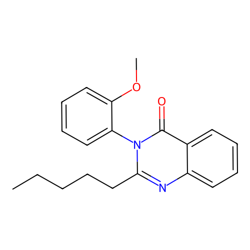 3-(2-methoxyphenyl)-2-pentylquinazolin-4(3H)-one structure