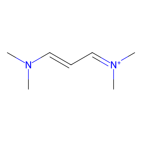 methanaminium, N-[(2E)-3-(dimethylamino)-2-propenylidene]-N-methyl- structure