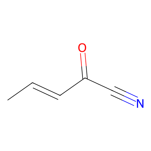 2-Oxopent-3-enenitrile structure