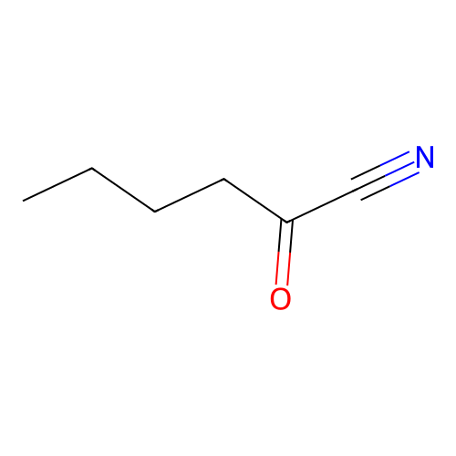 戊酰氰 structure
