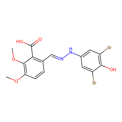 C16H14Br2N2O5 structure