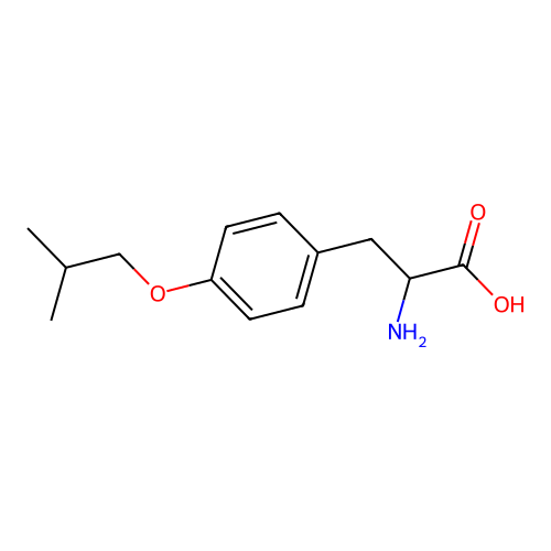 2-amino-3-[4-(2-methylpropoxy)phenyl]propanoic Acid structure