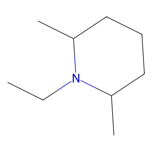 Piperidine, 1-ethyl-2,6-dimethyl structure