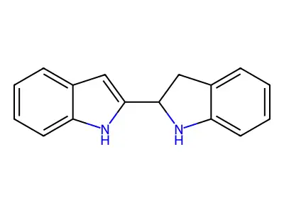 3-(2,3-dihydro-1H-indol-2-yl)-1H-indole structure