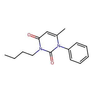 3-butyl-6-methyl-1-phenylpyrimidine-2,4(1H,3H)-dione structure