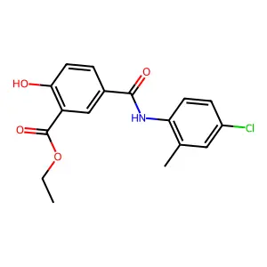 Phenol, 4,5-dichloro-2-(2,4-dichlorophenoxy)- structure