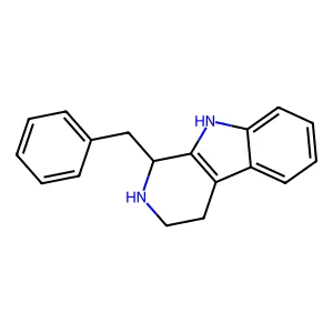 2,3,4,9-Tetrahydro-1-(phenylmethyl)-1H-pyrido(3,4-b)indole structure