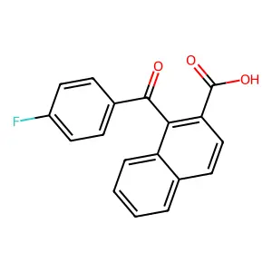 2-Naphthalenecarboxylicacid, 1-(4-fluorobenzoyl)- structure